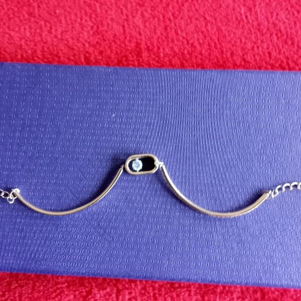 Swarovski North Bracelet Blue Rhodium Plated